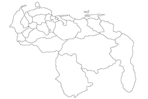 Mapa De Venezuela Con Sus Estados Para Colorear Ayuda Porfa Brainlylat