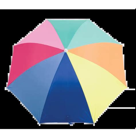 Rio Beach 6 Ft Multi Color Sun Screening Beach Umbrella Pack Of 12