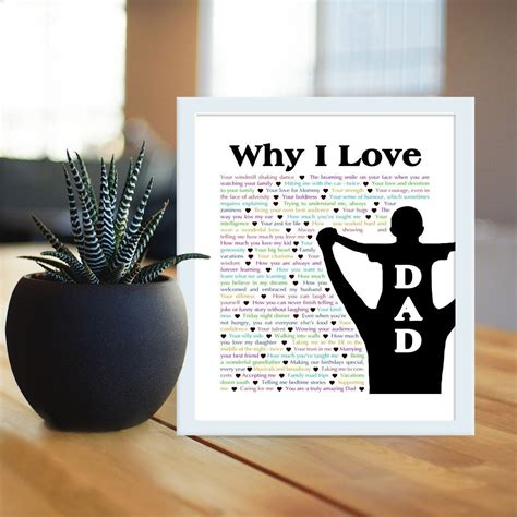 Why I Love Dad Custom Copy Fathers Day T