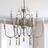 Choose wide range of rustic french country chandelier at lnchome.com. Weathered Wooden Chandeliers with Pendants- 9 Lights in ...