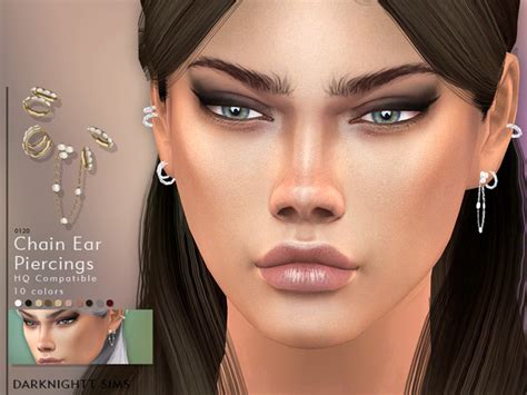 Chain Ear Piercings By Darknightt At Tsr Sims 4 Updates