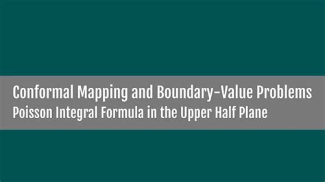 Solved Mapping The Upper Half Plane Conformally Onto A 9to5science