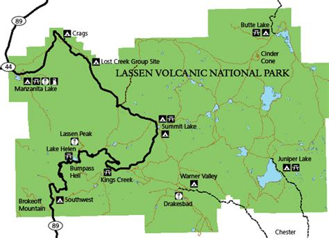 Lassen Volcanic Maps Just Free Maps Period
