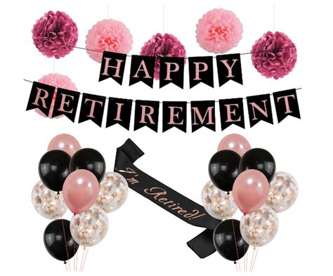 3 help your colleague, loved one, or friend transition to retirement. Rose Gold Retirement Party Decorations Woman Retired Balloons Happy Retiremen… (With images ...