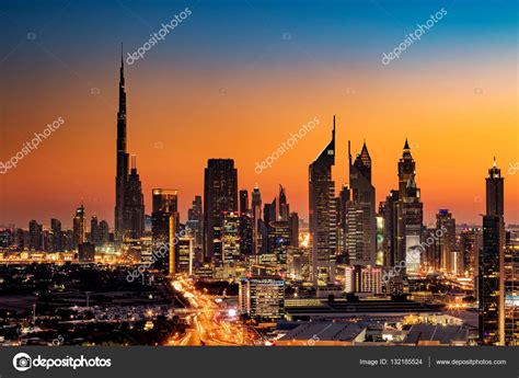 A Beautiful Skyline View Of Dubai Uae As Seen From Dubai Frame At