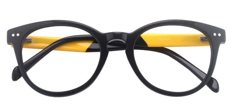 Oakland Oval Prescription Glasses The Frame Is Black And Gold Women S Eyeglasses Payne Glasses