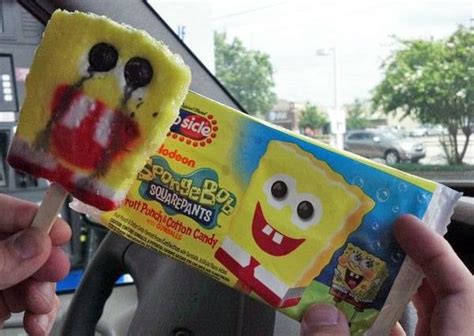 Terrifying Spongebob Ice Cream Bar Expectationvsreality