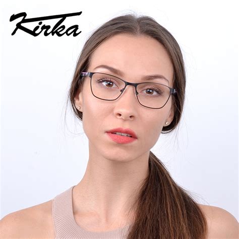 Kirka Metal Eyeglass Frames Women Retro Optical Glasses Spectacle