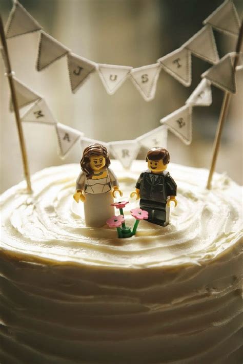 Wedding Cake Topper Lego Lego Wedding Cakes Lego Cake Topper Bridal