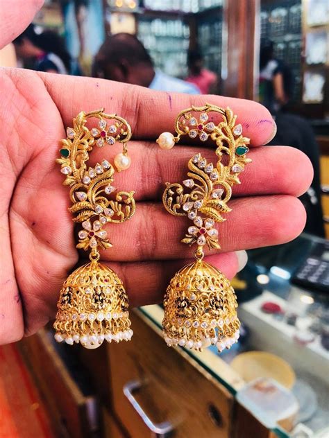 55 Beautiful Gold Jhumka Earring Designs Tips On Jhumka Shopping