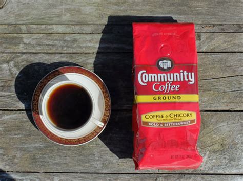Mix ground chicory with ground coffee. Community Coffee & Chicory blend review.