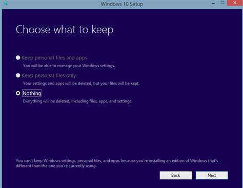 Windows 10 upgrade paths and list of deprecated features. Windows 10 Upgrade - You can't keep Windows settings ...