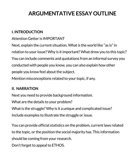 Argumentative Essay Outline Format [12 Best Examples]