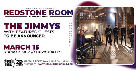 The Jimmys In The Redstone Room At Common Chord Common Chord