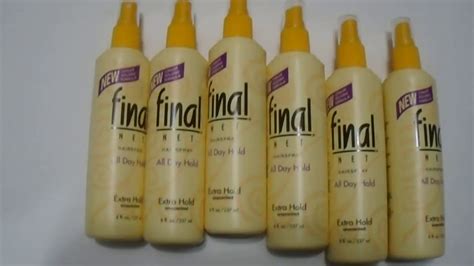 Final Net Extra Hold Unscented Hairspray 8 Ounce Pack Of 6 Youtube