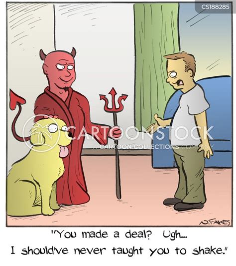 Deal With The Devil Cartoons And Comics Funny Pictures From Cartoonstock