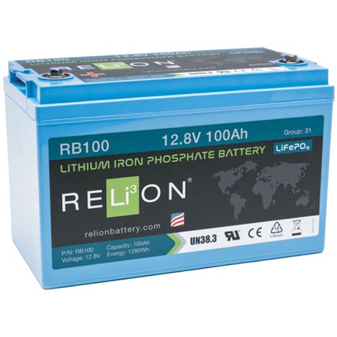 relion rb100 lithium leisure battery 12v 100ah