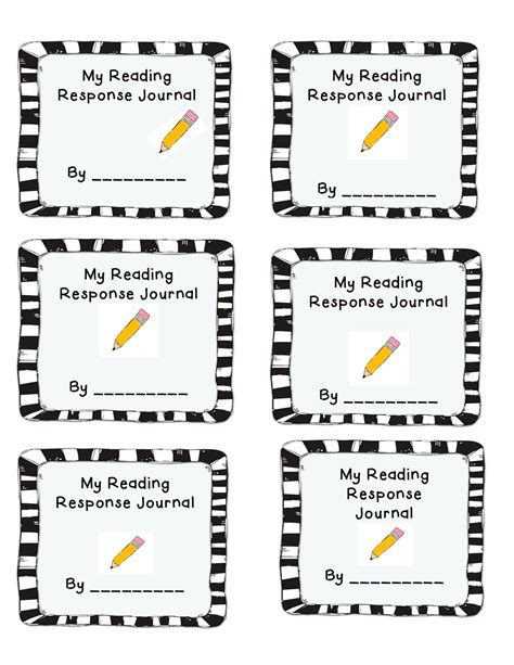 Reader response journal cover | Reading response, Reading response journals, Reading response 