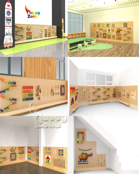 Kindergarten Playground Preschool Indoor Interactive Wall Mounted Games
