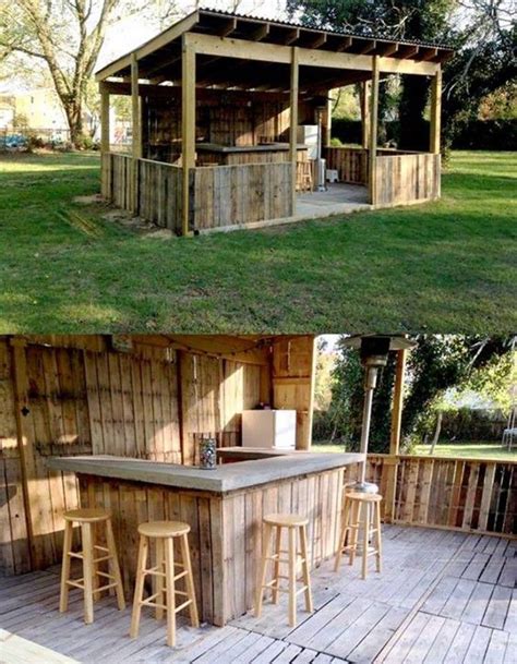 Strategic lighting although outdoor kitchen means you will have ample natural light during daytime, the evening dining needs proper lighting to create a cozy ambience. Over 60 of the BEST DIY Pallet Ideas | Diy outdoor bar ...