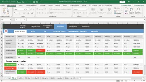 Planilha De Fluxo De Caixa Em Excel Brinde Apostilas R