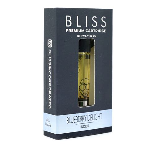 Bliss Premium Cartridge Blueberry Delight Flavor 1100 Mg Indica La