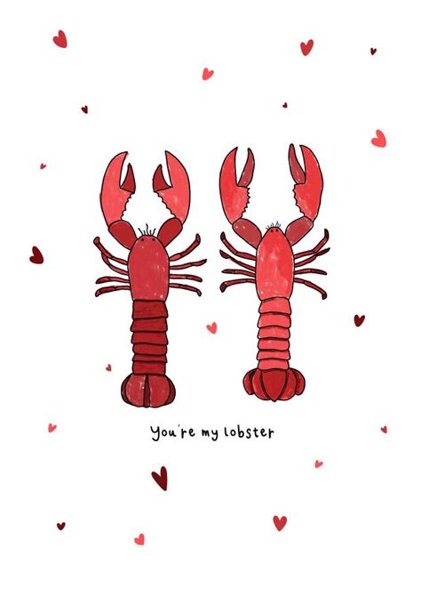 Lobster Valentines Day Card Thortful