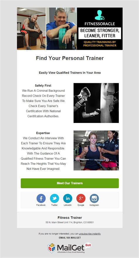 10 Best Fitness Email Templates For Gyms And Trainers Mailget