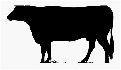 Cow Silhouette Animals Farm Black Dairy Milking Calf Black