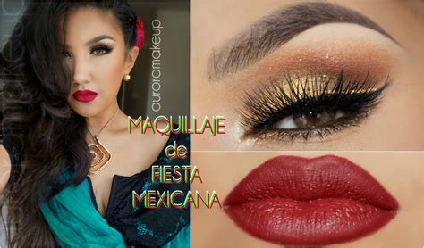 Maquillaje De Fiesta Mexicana Mexican Party Makeup Auroramakeup