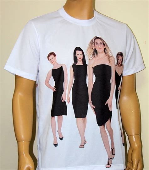 Sex And The City T Shirt With Logo And All Over Printed Picture T Shirts With All Kind Of Auto