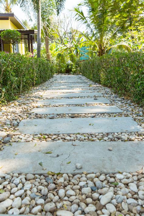 Natural stone pebbles are a fantastic material for yard landscaping and designing beautiful garden with unique and fabulous paths created with. 75 Garden Path Ideas and Designs (PICTURES)