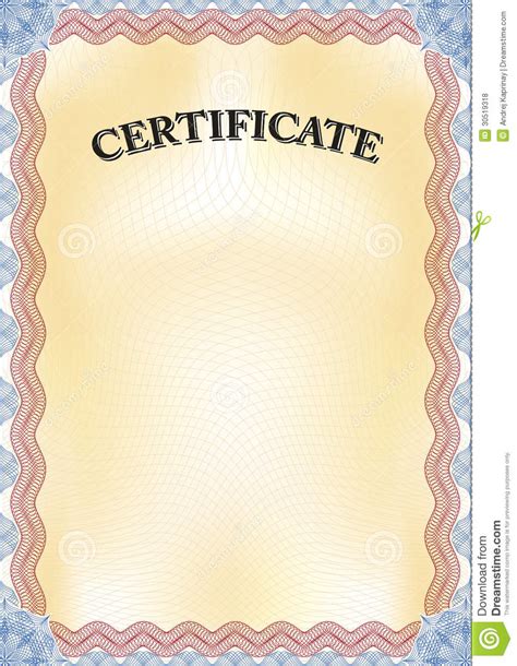 Certificate Royalty Free Stock Photos Image 30519318