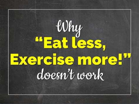 Why “Eat less, Exercise more” doesn’t work - Debbie Harbec Coaching