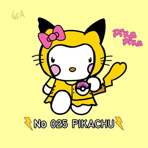 Hello Kitty Pikachu By Elalquimistaa On Deviantart