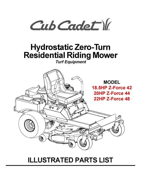 38 Cub Cadet Zero Turn Parts Diagram Diagram For You