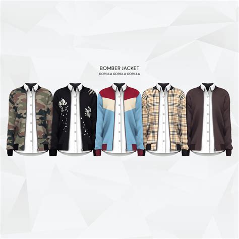 Bomber Jacket With Images Sims 4 Male Clothes Sims Sims 4 Men