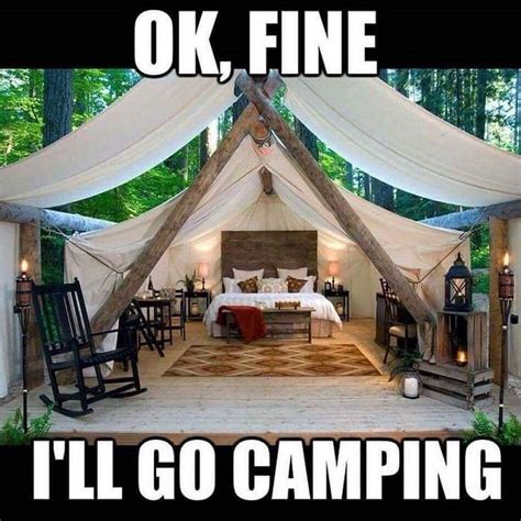 Glamping 👍 Stupid Funny Memes Funny Relatable Memes Funny Texts Funny Stuff Funny Hacks