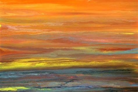 Daily Painters Abstract Gallery Contemporary Abstract Sunset Landscape