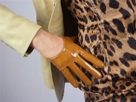Latex Long Gloves Shine Leather Faux Patent Pu 24 60cm Opera Evening