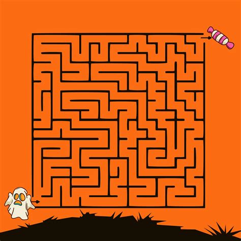 4 Best Images of Scary Halloween Mazes Printable - Haunted House Maze Printable, Printable ...