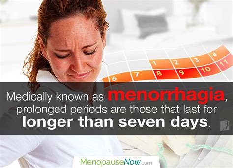 Prolonged Periods Menopause Now