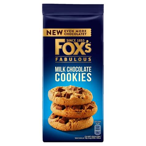 Foxs Milk Chocolate Cookies 180g Tesco Groceries