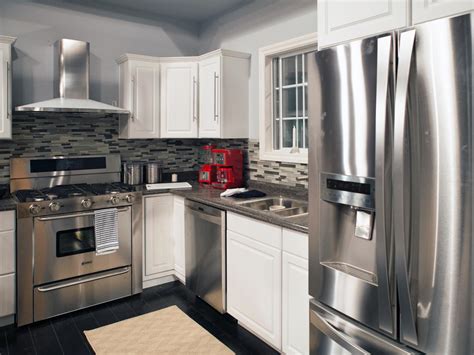 Check spelling or type a new query. Cool Gray Kitchen With Stainless Steel Appliances | HGTV