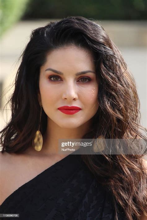 Indian Bollywood Actress Sunny Leone Poses As She Promotes India`s