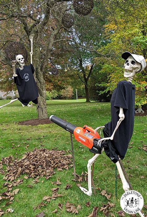 Aim The Blower At The Leaves Not Me Halloween Skeletons Halloween