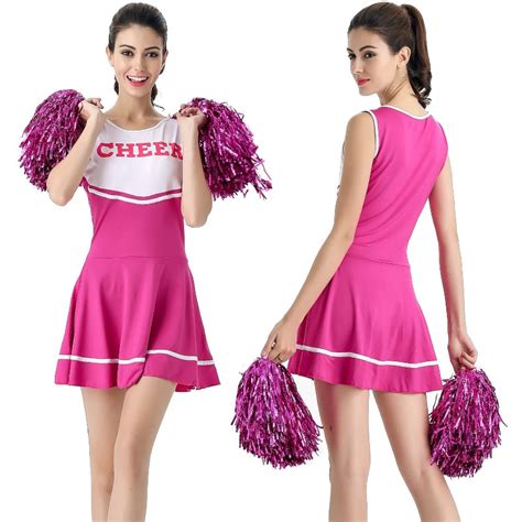 2018 New Sexy High School Cheerleader Costume Cheer Girls Cheerleading Uniform Party Outfit In