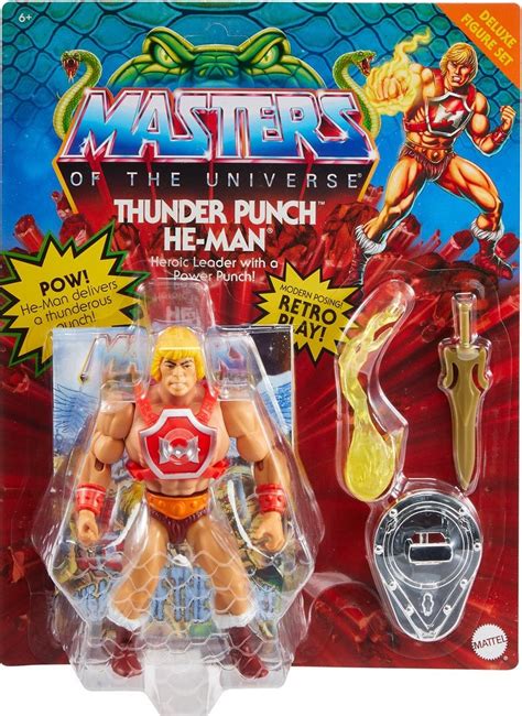 Masters Of The Universe Origins Thunder Punch He Man Deluxe