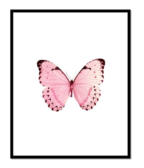 Pink Butterfly Prints Pink Decor Butterfly Art Prints Etsy