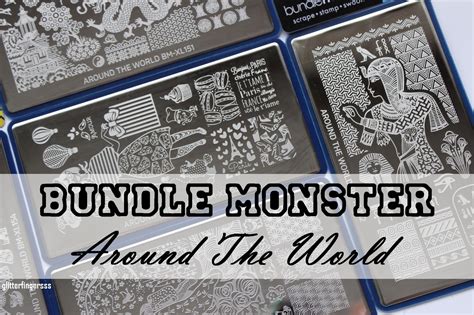 Review Bundle Monster Around The World Stamping Plate Collection